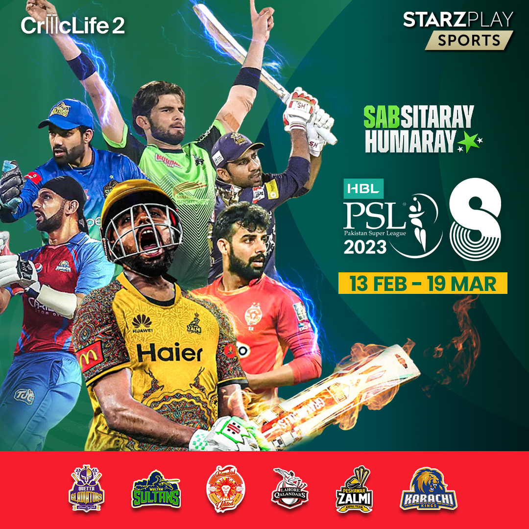 Pakistan Super League returns for its eighth edition live on STARZPLAY