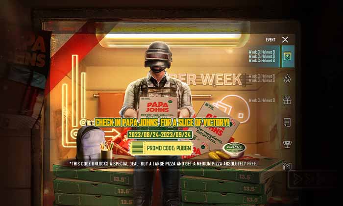 PUBG MOBILE AND PAPA JOHNS JOIN FORCES: VICTORY TASTES BETTER WITH